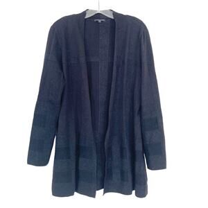 Eileen Fisher Merino Wool Open Front Cardigan Sz M
